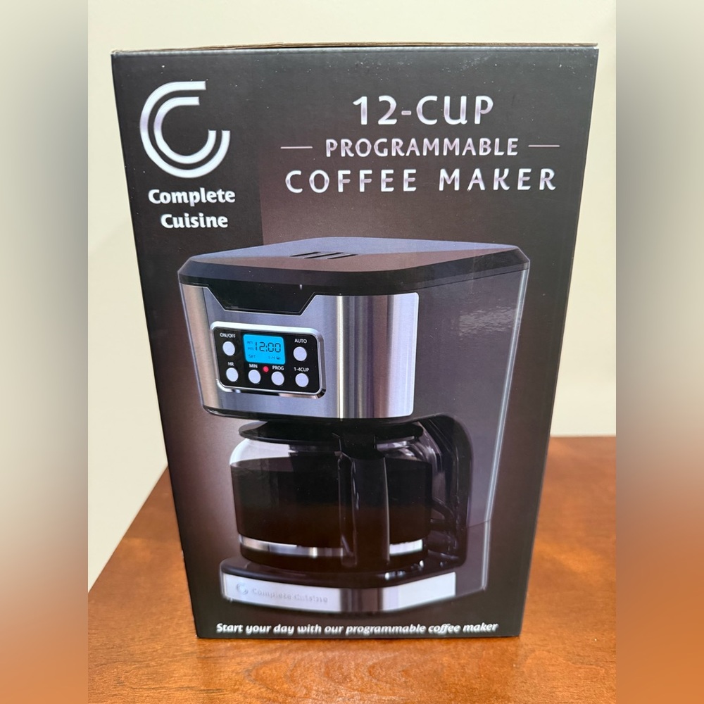 New in Box - Complete Cuisine 12-Cup Programmable Coffee Maker